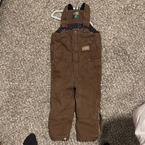 Classic Brown Kids Overalls